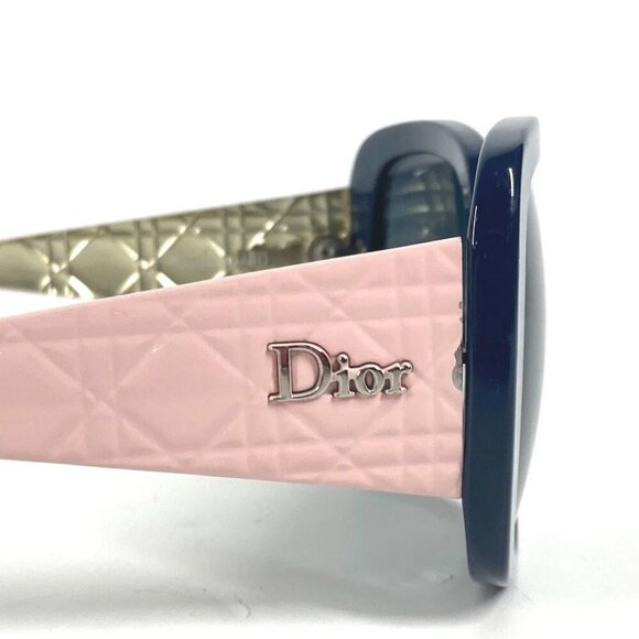 CHRISTIAN DIOR NQHHD Lady Dior Cannage logo Bicolor glasses eyewear sunglasses - Picture 14 of 16